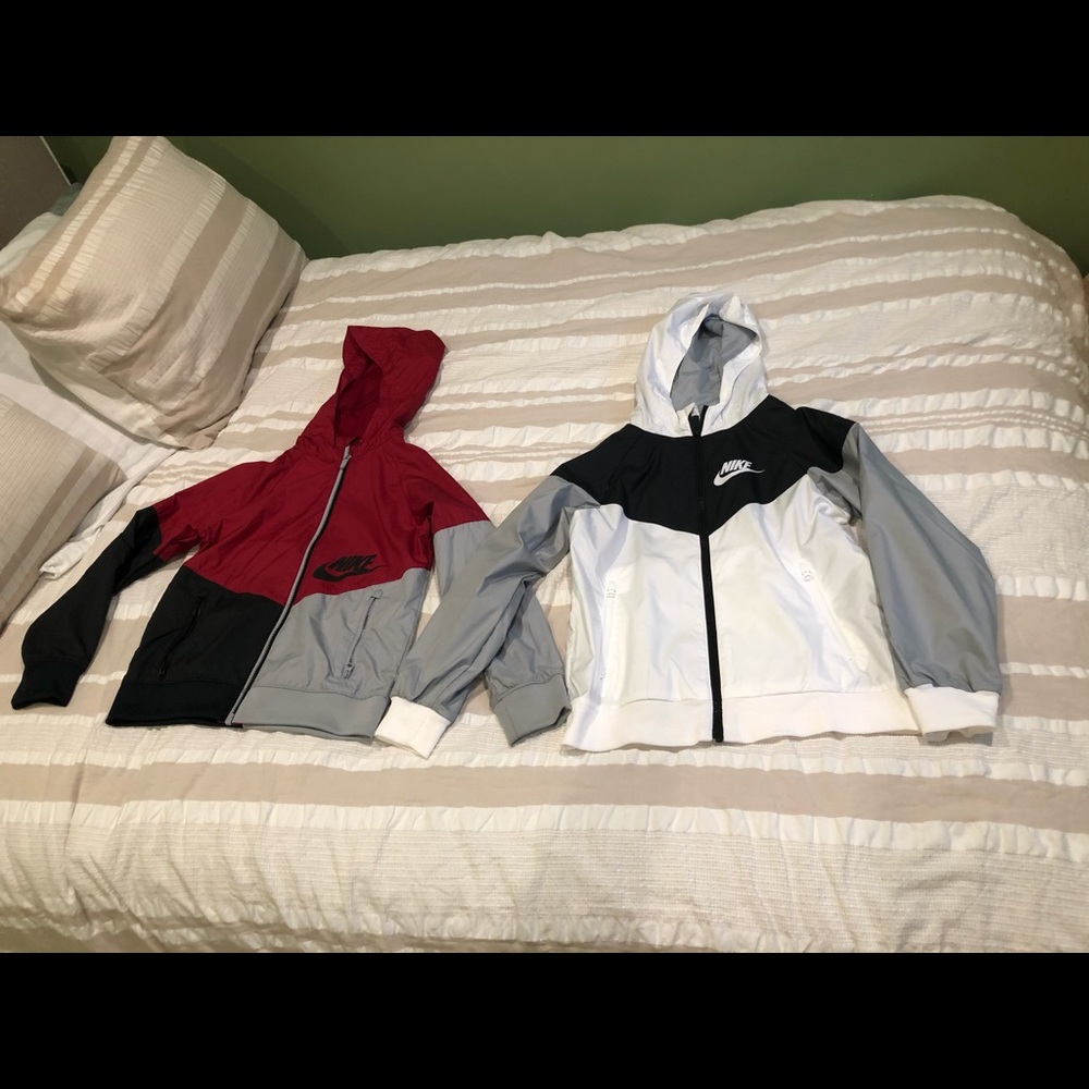 Kids Nike two wind breakers